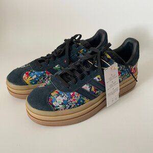 Adidas x Liberty London Gazelle Bold W 8US Sneakers Blue Floral Platform Shoes